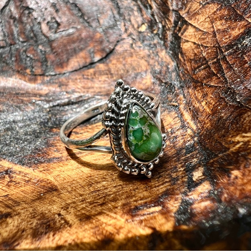 925 Sterling Silver Emerald Valley Turquoise Dain… - image 2